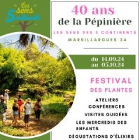 40 ans de la Pépinière au parc floral  Les sens des 5 continents 