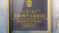 Plaque de l'hôtel Saint Louis 